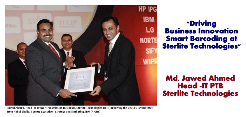 Md. Jawed Ahmed Receiving the CIO 100 Awards in 2008